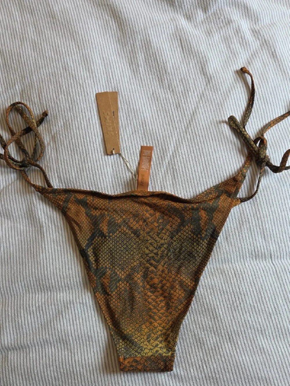 SKIMS Triangle Bikini Top And Dipped Tie Bottom